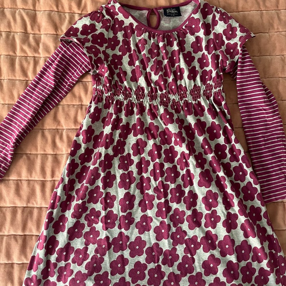 Long-sleeve floral print Mini Boden dress